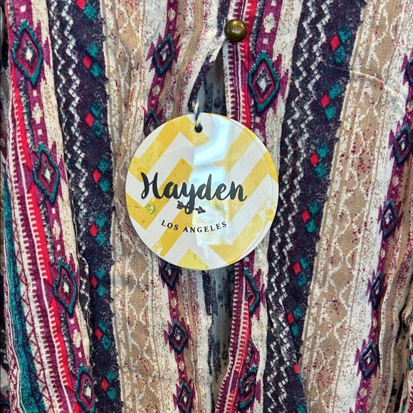 Hayden Multicolor Striped Camisole with Fringe - Picture 2 of 8